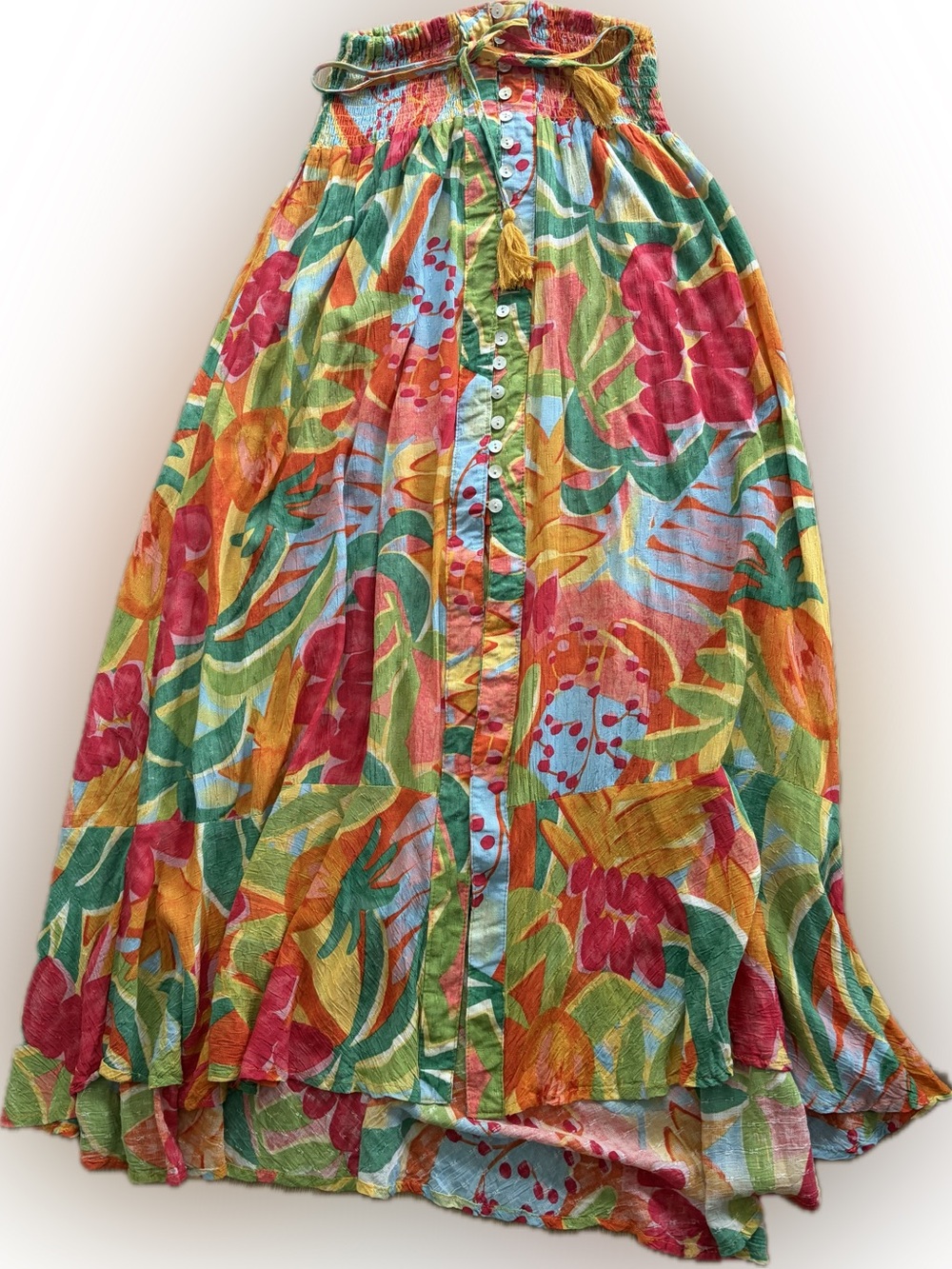 RACHEL Rachel Roy Multicolor Floral Midi Skirt